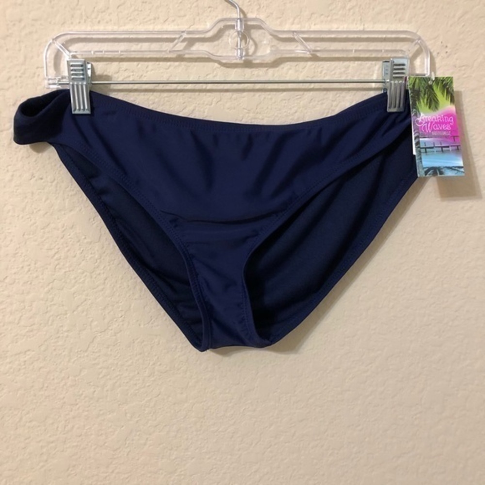 Breaking Waves Bikini Bottom Swimwear Navy NWT